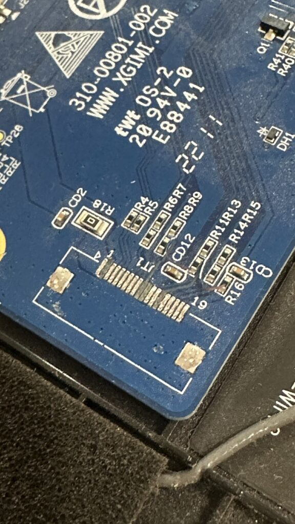 【修理事例】XGIMI HORIZON Pr 基盤修理 （東京都） 到着時の状態